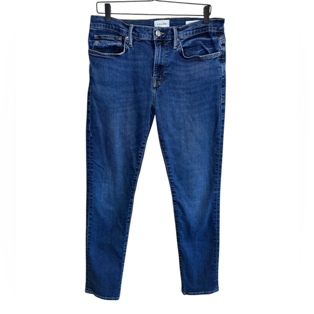 FRAME Men’s 34 L’Homme Slim Jeans in Campion